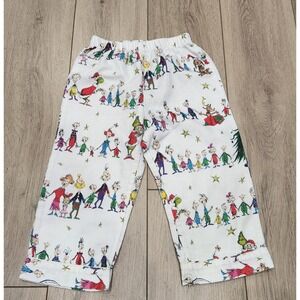 Pottery Barn Kids Dr Seuss Grinch Christmas Pajama Pants Size 4 Boys Girls